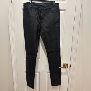 Alloy Apparel Tall Textured Faux Leather Jeans